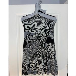 Black/white/silver Marroc dress
